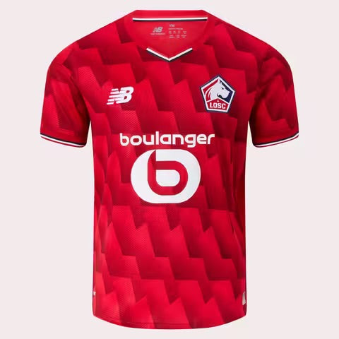 MAILLOT DE FOOTBALL LILLE LOSC DOMICILE 2025 2026 ROUGE