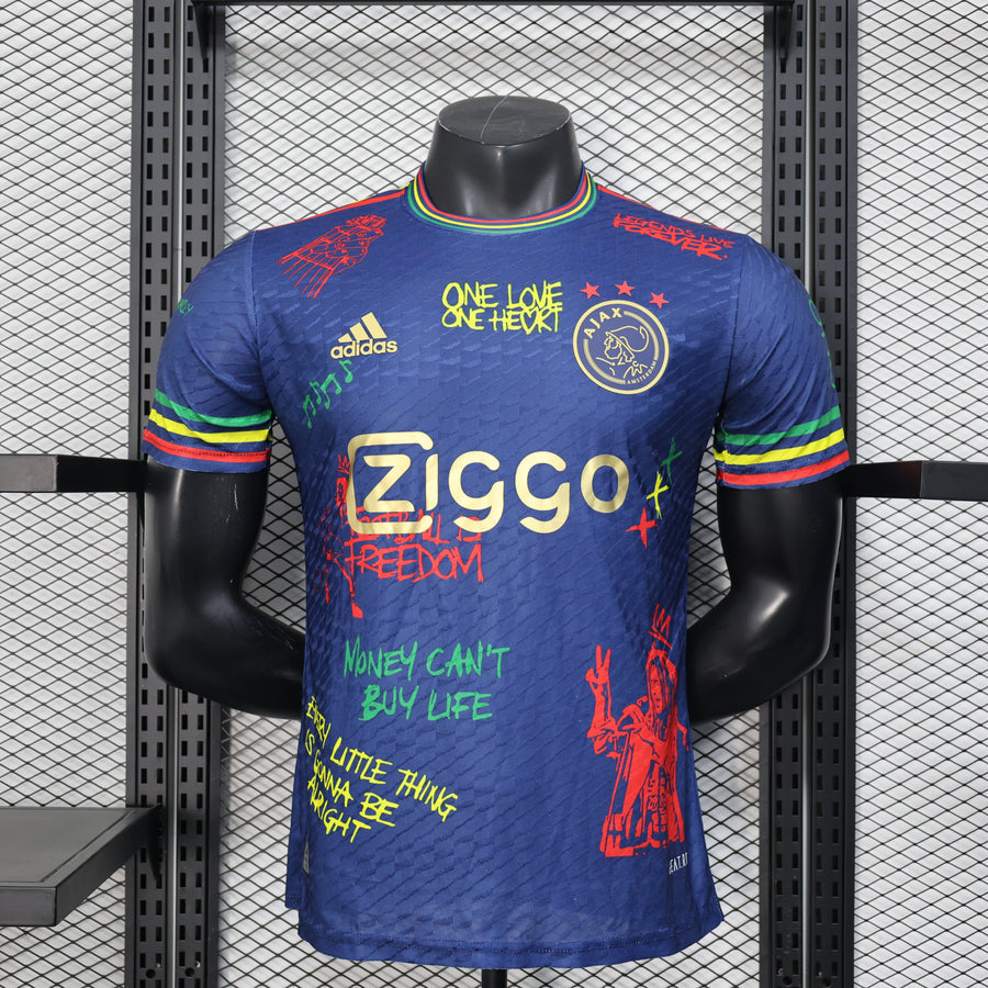 Maillot football Ajax Amsterdam Player Version Bob Marley 2025/26