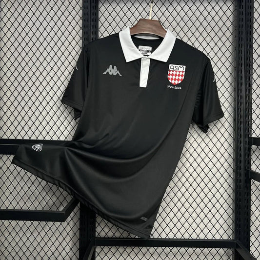 Maillot AS Monaco foot noir 2024 2025